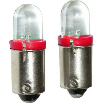 Autožárovka Žárovka LED 12V BA9s červená