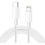 Synchronizační a nabíjecí kabel pro Apple zařízení - USB-C / Lightning - 2m - bílý - kvalita A+