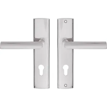 Dveřní kování MIRO vchodová klika nikl satén 72mm levá VMINL Vložka 72mm Levá