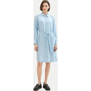 Dámské šaty Tom Tailor Košilové šaty 1040366 Světle modrá Regular Fit 42