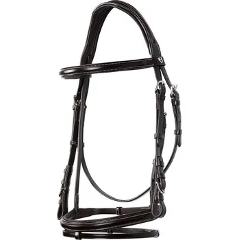 Uzdečka EQUESTRO s kombinovaným nánosníkem - hnědá, COB