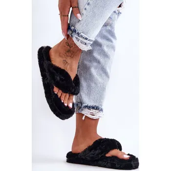 Dámské pantofle Dámské kožené papuče Elma Barva: Černá, Velikost: 37