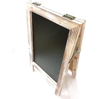 Party dekorace Dřevěná křídová stojací tabule 22 x 24 x 37 cm