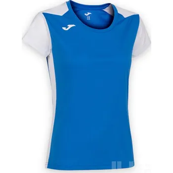 Běžecké oblečení Dámské triko JOMA RECORD II, barva modrá - bílá, velikost M