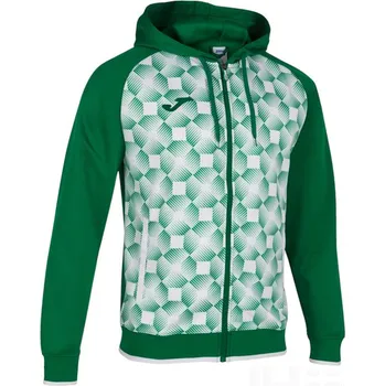 Pánská mikina Mikina JOMA SUPERNOVA III, barva zelená - bílá, velikost 5XS