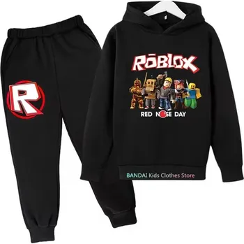 ROBLOX dětská tepláková souprava mix barev (potisk 2) Barva: černo-černá, Velikost: 130