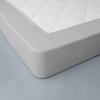 Prostěradlo Blancheporte Jednobarevné napínací prostěradlo, flanel, hloubka rohů 32 cm perlová šedá napínací prostěradlo 140x190 cm