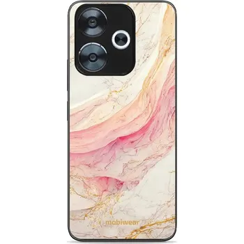 Pouzdro na mobilní telefon Lesklý kryt Mobiwear Glossy - Xiaomi Redmi 13 - G027G - Růžový a zlatavý mramor (Prémiové lesklé pouzdro, obal, kryt Mobiwear Glossy na mobil Xiaomi Redmi 13 - G027G - Růžový a zlatavý mramor, materiál Plast + TPU silikon - krytí po všech stranách,)