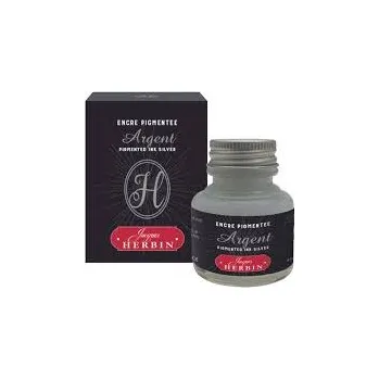 Metalický inkoust Herbin 30ml – Silver (Metalický inkoust Herbin 30ml – Silver)