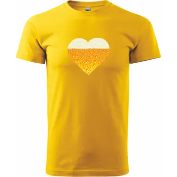 Pánské tričko ON-DESIGN PIVNÍ tričko Velikost: 3XL, Barva: žlutá