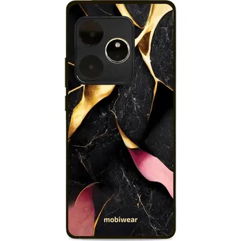 Pouzdro na mobilní telefon Lesklý kryt Mobiwear Glossy - Realme GT 6 5G - G021G Černý a zlatavý mramor (Prémiové lesklé pouzdro, obal, kryt Mobiwear Glossy na mobil Realme GT 6 5G - G021G Černý a zlatavý mramor, materiál Plast + TPU silikon - krytí po všech stranách, neošoupatelný)