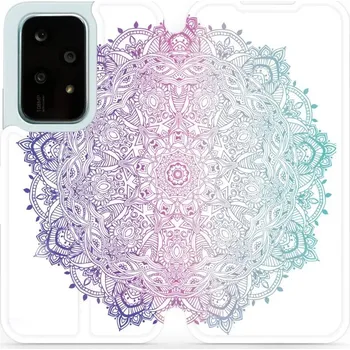 Pouzdro na mobilní telefon Flipové pouzdro Mobiwear - Honor 200 Lite - M008S Mandala (Knížkové flip pouzdro, obal, kryt na mobil Honor 200 Lite - M008S Mandala, materiál Umělá kůže + TPU - ochrana 360°, stojánek, silikonová vanička, magnetické zavírání)