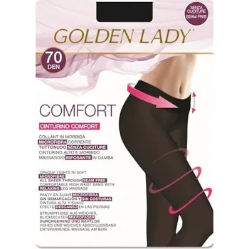Dámské punčochy Dámské punčochové kalhoty Golden Lady Comfort 70 den nero/černá 5-XL