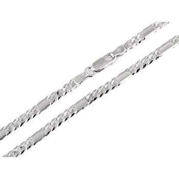 Řetízek Stříbrný řetízek figaro 50 cm 56902F + Dárek zdarma