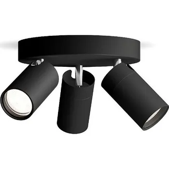 Bodové svítidlo Idris bodové koupelnové svítidlo 3x GU10 5W bez zdroje 20cm kulaté IP44 + DOPRAVA ZDARMA