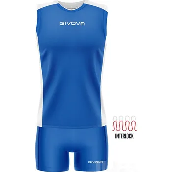 Fotbal Dámský komplet GIVOVA PIPER, barva 0203 modrá - bílá, velikost M