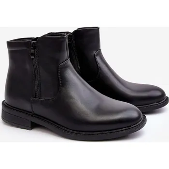 Pánská běžecká obuv Mužské nízké boty na zip Brosta Barva: Černá, Velikost: 43