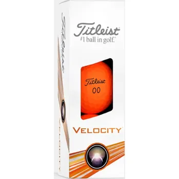 Golfový míček Titleist ball Velocity 2024 - Orange (oranžové) 3ks