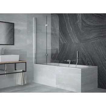 Vanová zástěna Zástěna AVIGO vanová 100x145 cm chrom čirá BCAVIG10CC