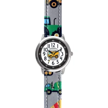 Hodinky CLOCKODILE Náramkové svítící šedé chlapecké dětské hodinky BAGRY CWB0091 ( )