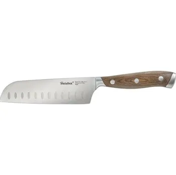 Kuchyňský nůž Metaltex Santoku nůž 30 cm, dřevěná rukojeť