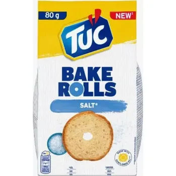 TUC BAKE ROLLS / suchary slané 80 g (Original TUC suchary se solí 80 g)