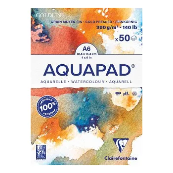 Blok Blok pro akvarel Goldline A6 300g, 50 listů (Blok pro akvarel Goldline A6 300g, 50 listů)