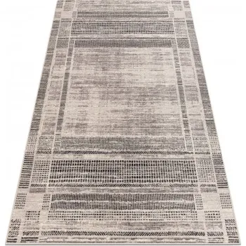 Koberec Makro Abra Kusový koberec vlněný ANGEL 7889 52022 Vintage Klasický béžový šedý Rozměr: 80x150 cm