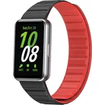 Silikonový magnetický řemínek pro Samsung Galaxy Fit 3 Barva: Černo-Červený