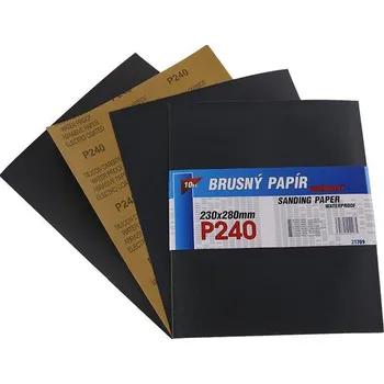Brusný papír Papír brusný 230x280mm P240 - vodní - 10ks FESTA
