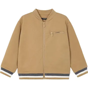 Chlapecké oblečení MAYORAL chlapecká baseballová mikina na zip hnědá vel. 122 cm