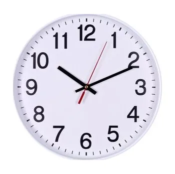 Hodiny DONAU nástěnné hodiny, 34 cm, bílé