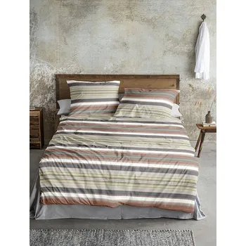Povlečení IRISETTE IRISETTE luxusní saténové povlečení TOKIO 8562-11 PRUHY 140x200 cm, 70x90 cm