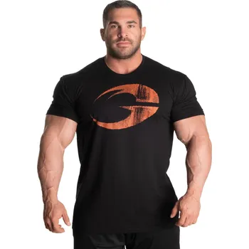 Pánské tričko Gasp CADET TEE BLACK/FLAME – tričko Gasp černo-oranžové Velikost: XXXL