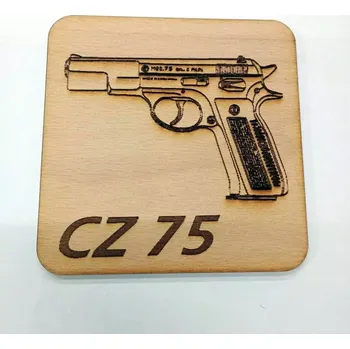 Dřevěný podtácek cz75
