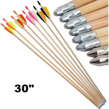 Black Flash Dřevěný šíp Finjo s přírodními pery BF 30" max 30lbs