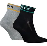 LEVI'S® NÍZKÉ PONOŽKY SPORT LOGO 2P, - BLACK COMBO