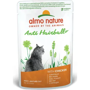 Krmivo pro kočku Almo Nature Holistic Anti-Hairball - Kuře 70 g (odběr 30 ks)