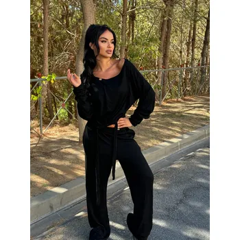 Fame icon Dámský módní komplet 24125 barva: černá