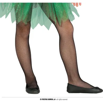 Karnevalový kostým Guirca Černé síťované punčochy pro děti 7-12 let Velikost: 7 - 12 let