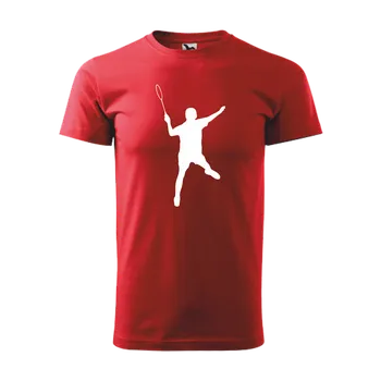 Chlapecké tričko ON-DESIGN Tričko pánské/dětské s BADMINTONISTOU Velikost: 158 cm/12 let, Barva: červená