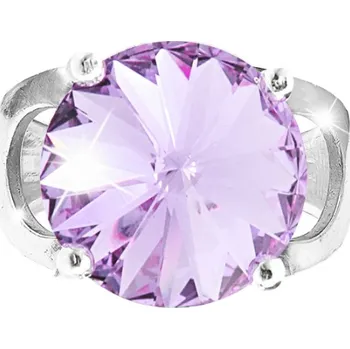 Prsten Prsten se Swarovski Elements Rivoli Violet 12 mm