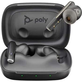 Sluchátka Poly Voyager Free 60 MS Teams bluetooth headset, BT700 USB-C adaptér, nabíjecí pouzdro, černá