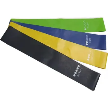 Sada fitness odporových gum, 4 ks