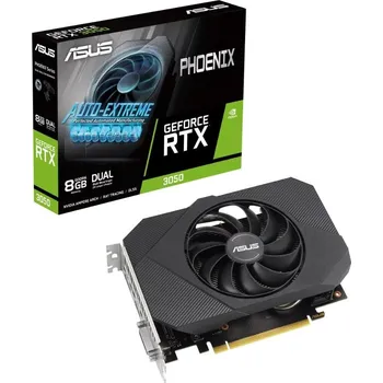 Grafická karta ASUS VGA NVIDIA GeForce RTX 3050 PHOENIX 8G V2, 8G GDDR6, 1xDP, 1xHDMI, 1xDVI