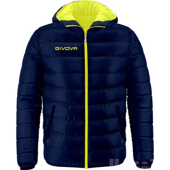Pánská bunda Zimní bunda GIVOVA OLANDA, barva 0419 tmavě modrá -zářivě žlutá, velikost 4XL