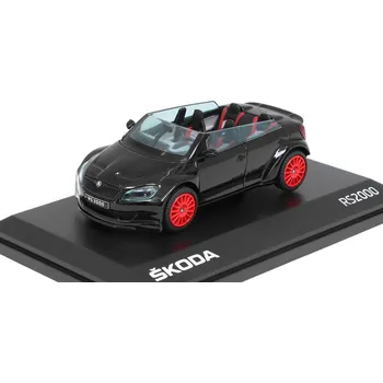 autíčko Škoda Fabia RS2000 Concept Car černá 1:43 Škoda Fabia RS2000 Concept Car - kovový model auta