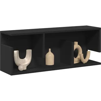 přebalovací pult a komoda Nástěnná skříňka 80 x 20 x 30 cm černá kompozitní dřevo Černý 854833