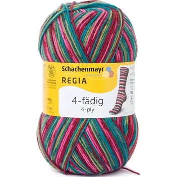 Příze Regia 4-Ply Color 7707 schneeanzug color (Ponožková příze Regia 7707 schneeanzug color)