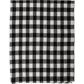 deka Černo-bílý kostkovaný pléd / deka – 130x170 cm